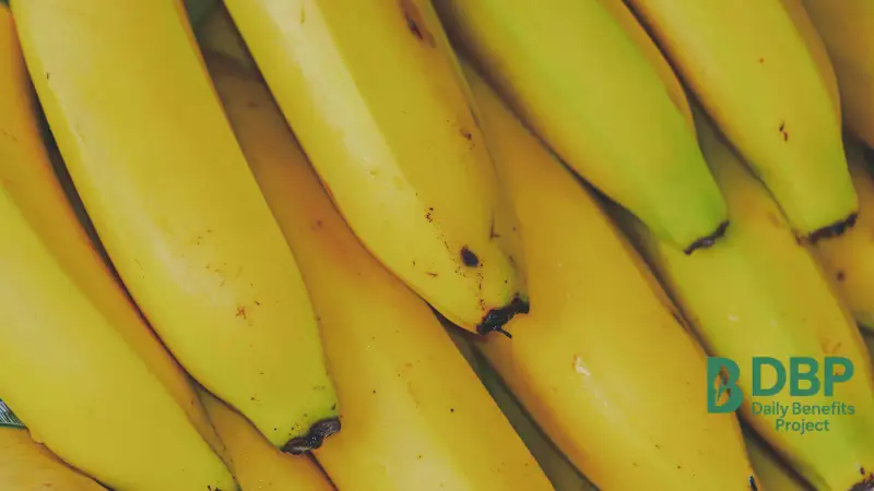 bunch of ripe bananas rich in magnesium and potassium